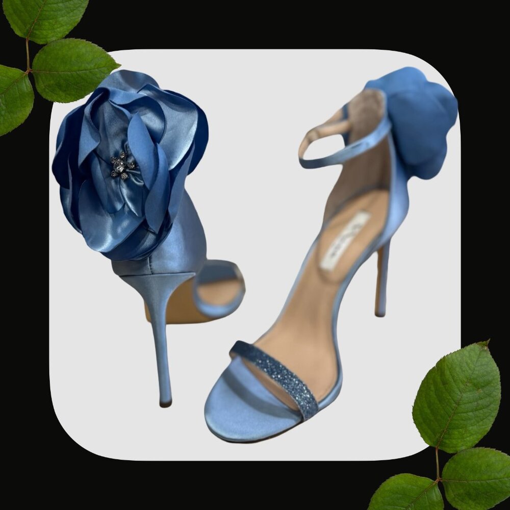 SIZE 10 Nina New York Blue Heel Sandals